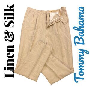 Tommy Bahama Linen and Silk Pants Men’s 38L Beige Trousers